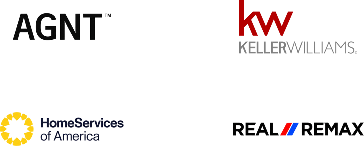 AGNT, Keller Williams Realty, HomeServices of America, and Real REMAX Group